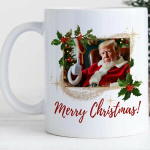 Trump Christmas Mug, Santa Claus Trump Mugs1