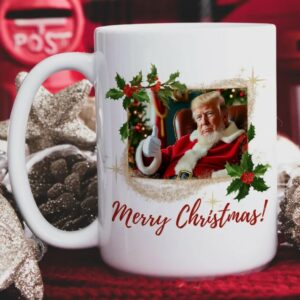 Trump Christmas Mug, Santa Claus Trump Mugs3