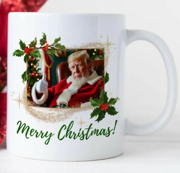 Trump Christmas Mug, Santa Claus Trump Mugs4