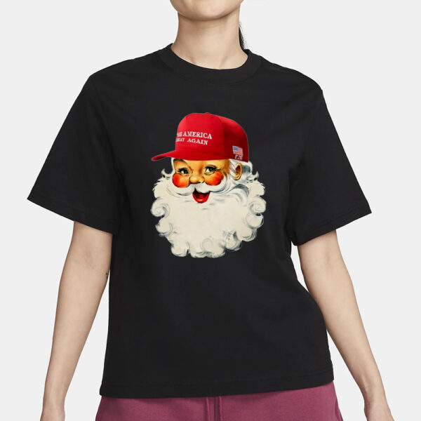 Trump Christmas Shirts, Santa Make America Great Again T-Shirts