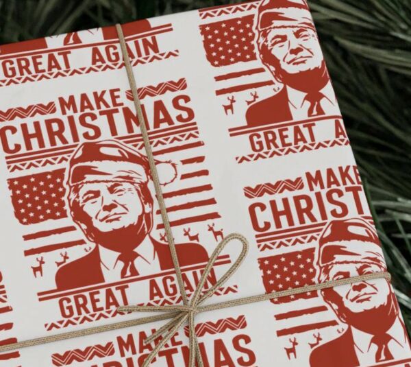 Trump Christmas Wrapping Paper