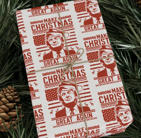 Trump Christmas Wrapping Paper US