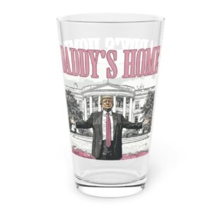 Trump Daddys Home Pint Glass US