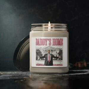 Trump Daddys Home White House Scented Soy Candle USA