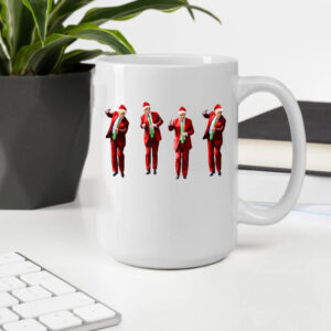 Trump Dance Christmas Mug, Christmas Santa Trump Mug