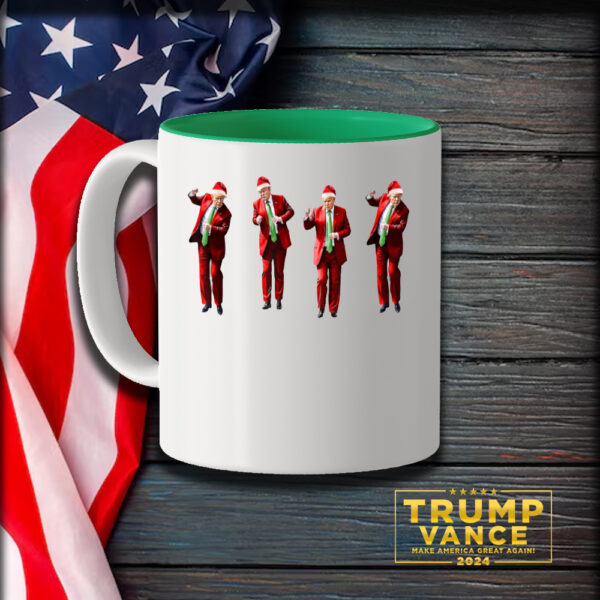 Trump Dance Christmas Mug, Trump Mug3