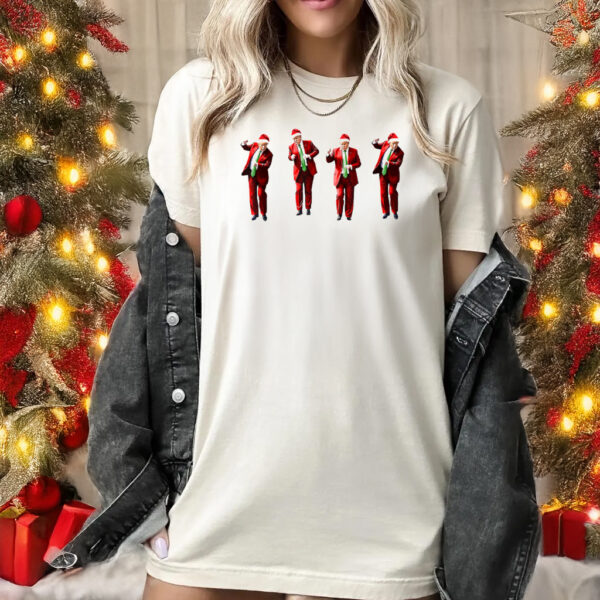 Trump Dance Christmas T-Shirt, Christmas Santa Trump 2024 T-Shirts1