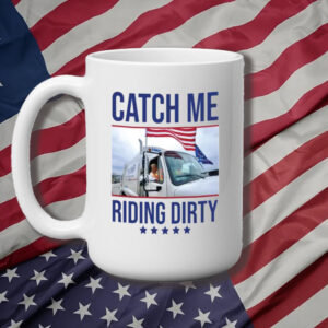 Trump Garbage Man in Trash Truck, Donald Trump Trash Man Mug3