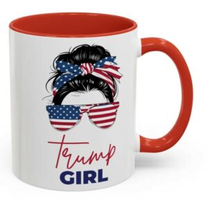 Trump Girl Coffee Mug, Patriotic Mug, USA Mug, Trump Support Mugs1