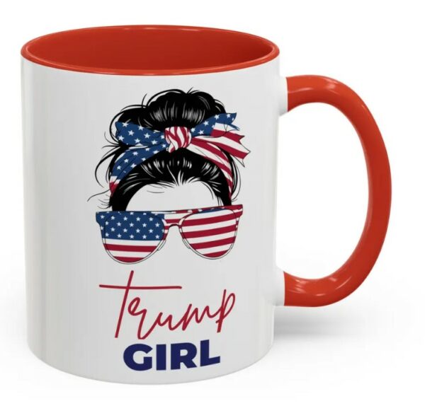 Trump Girl Coffee Mug, Patriotic Mug, USA Mug, Trump Support Mugs1