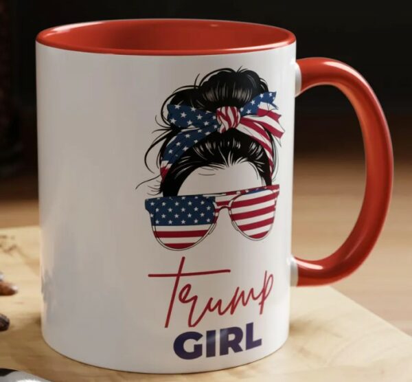 Trump Girl Coffee Mug, Patriotic Mug, USA Mug, Trump Support Mugs2