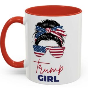 Trump Girl Coffee Mug, Patriotic Mug, USA Mug, Trump Support Mugs3