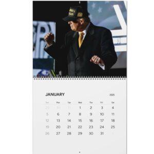 Trump Gold Dark MAGA 2025 Calendar