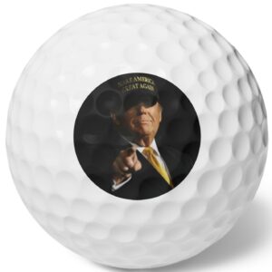 Trump Gold Dark MAGA Golf Ball