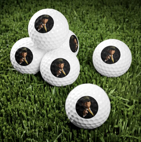 Trump Gold Dark MAGA Golf Balls