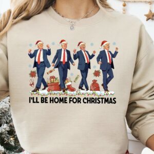 Trump I'll Be Home For Christmas 2024 T-Shirt