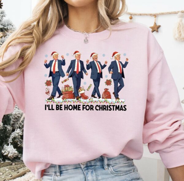 Trump I'll Be Home For Christmas 2024 TShirt