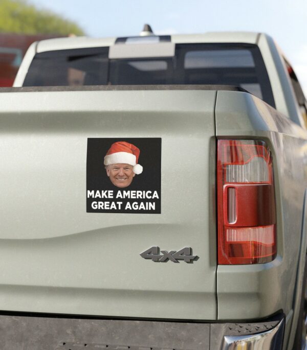 Trump MAGA Christmas Car Magnet