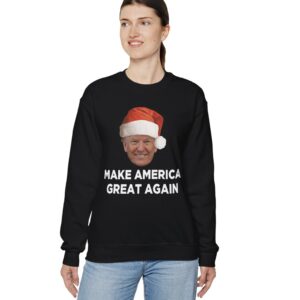 Trump MAGA Christmas Crewneck Sweatshirt USA