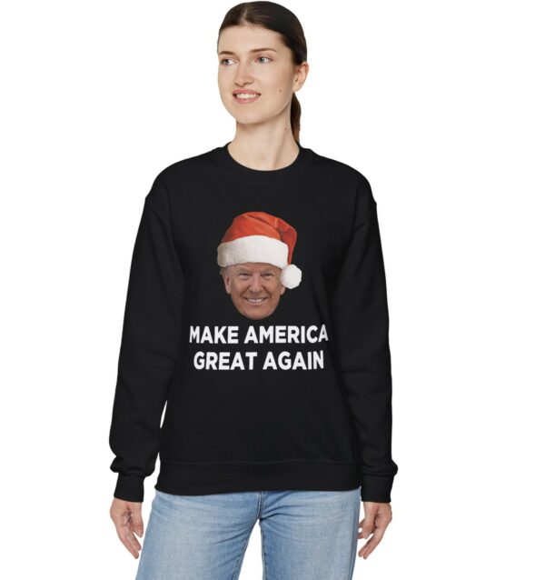 Trump MAGA Christmas Crewneck Sweatshirt USA