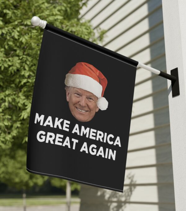 Trump MAGA Christmas Flag