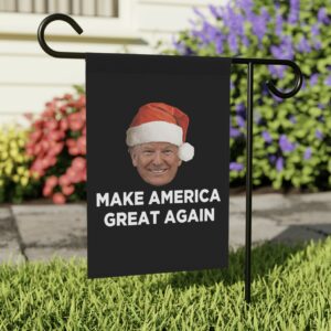 Trump MAGA Christmas Flag USs