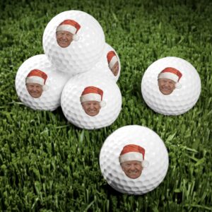 Trump MAGA Christmas Golf Ball