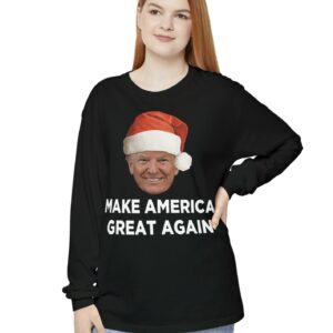 Trump MAGA Christmas Long Sleeve T-Shirt US