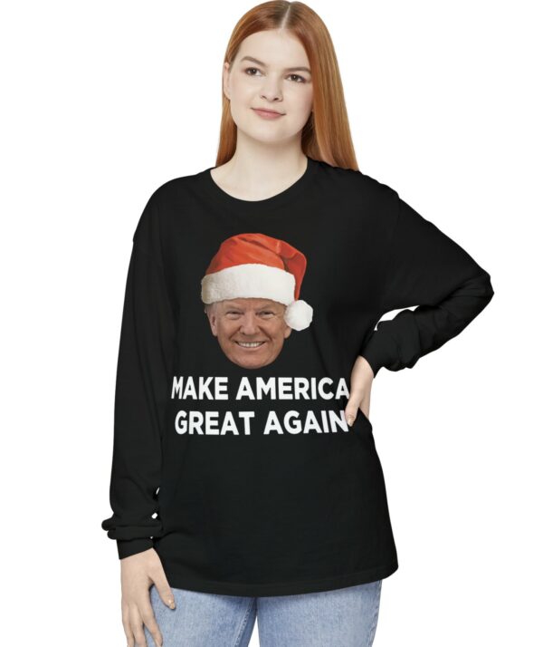 Trump MAGA Christmas Long Sleeve T-Shirt US