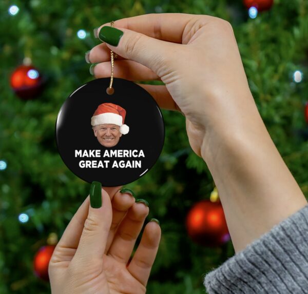 Trump MAGA Christmas Ornament