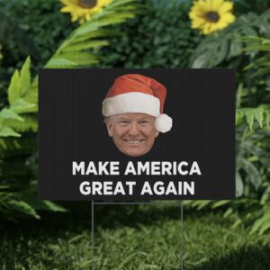 Trump MAGA Christmas Yard Sign USA