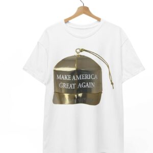 Trump MAGA Hat Gold Ornament TShirt