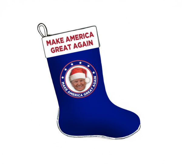 Trump MAGA Stocking Blue