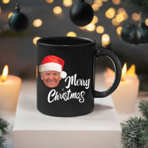 Trump Merry Christmas Black Mug