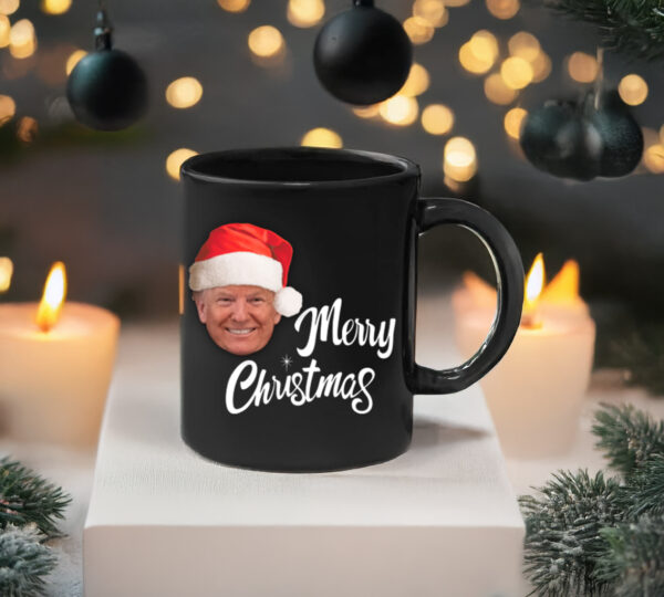 Trump Merry Christmas Black Mug