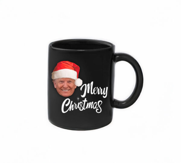 Trump Merry Christmas Black Mug US