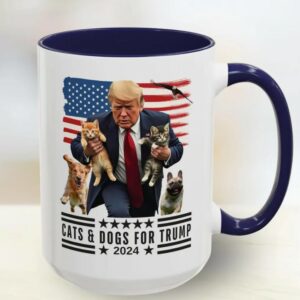 Trump Mug Funny Donald Trump 2024 Mug Cats and Dogs for Trump MAGA Coffee Mugs3