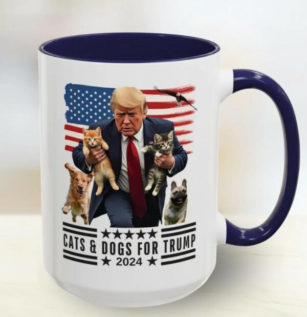 Trump Mug Funny Donald Trump 2024 Mug Cats and Dogs for Trump MAGA Coffee Mugs3