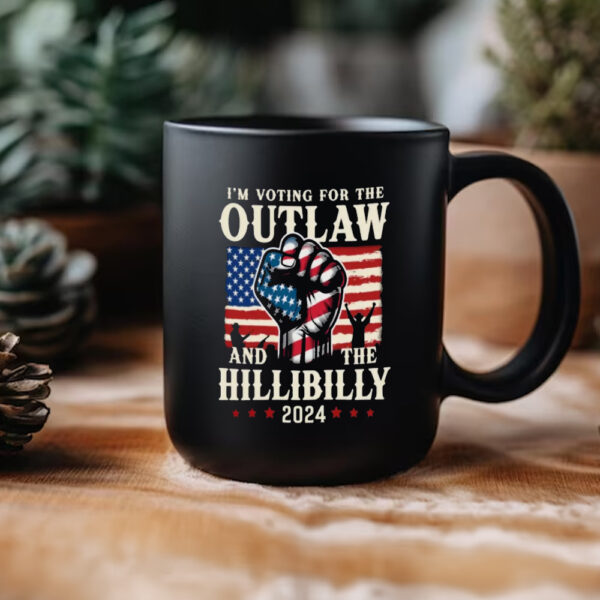 Trump Mug, I'm Voting For The Outlaw And The Hillibilly Mug2