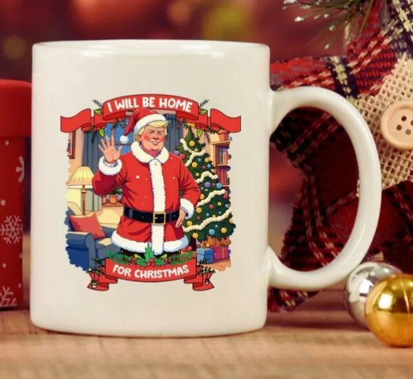 Trump Mugshot Mug, Ceramic Coffee Cup, santa Trump Gift, Mug2