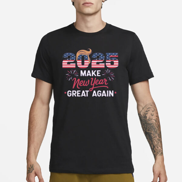 Trump New Years Party T-Shirt, Make 2025 Great Again Shirts2