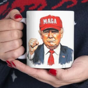 Trump Patriotic Ceramic Mug - Bold Trump Design, Mugs