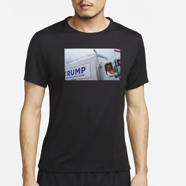 Trump Riding Garbage Truck Shirts3