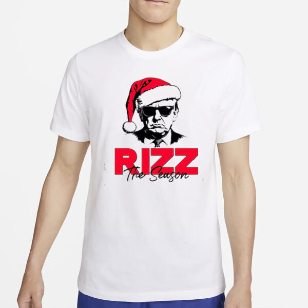 Trump Rizz The Season Shirt, Donald Trump Xmas T-shirt, Santa Hat Shirts3