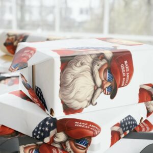 Trump Santa Maga Wrapping Paper US