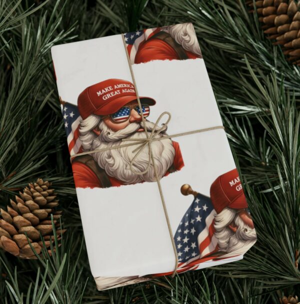 Trump Santa Maga Wrapping Papers