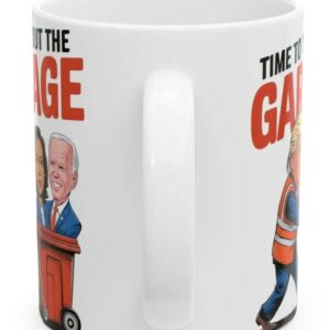 Trump Taking Out the Garbage Ceramic Mug, 2024 Election Funny Gifts, Mugs3