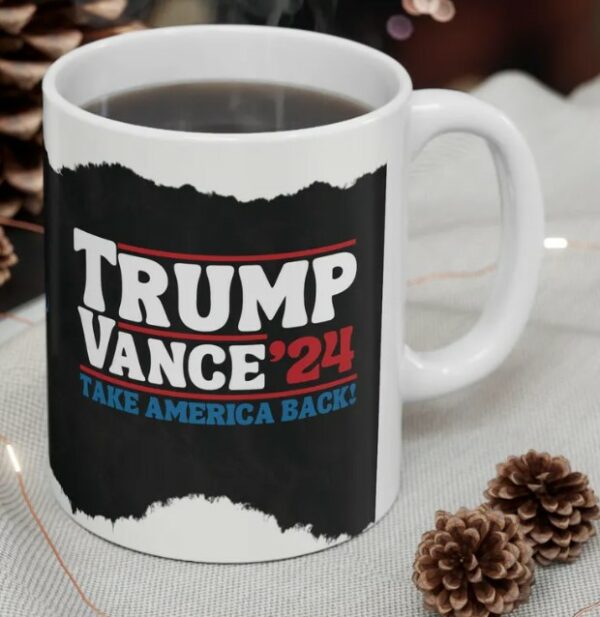 Trump Vance 24 Mug,Trump Take America Back,Donald Trump 2024 Ceramic Coffee Mugs2