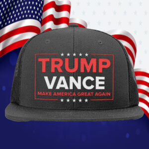 Trump Vance Flat Bill Hat usa3