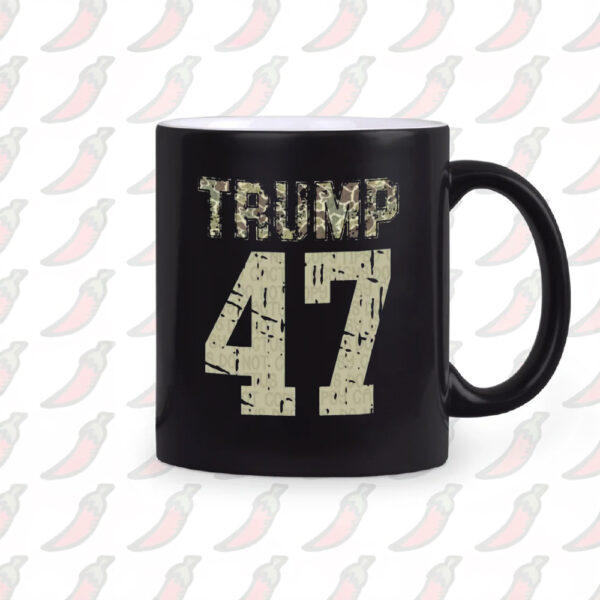 Trump Vance Mug, Camo Trump 47 mug1